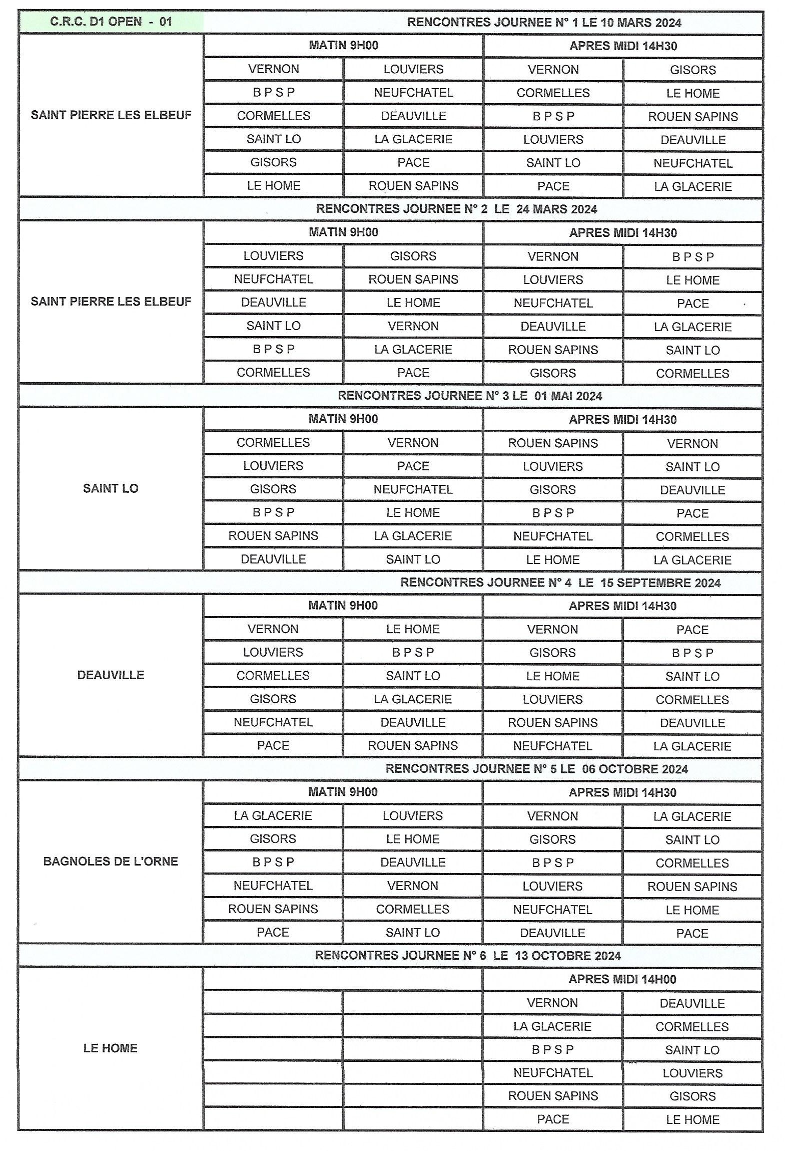 Journees D1 open